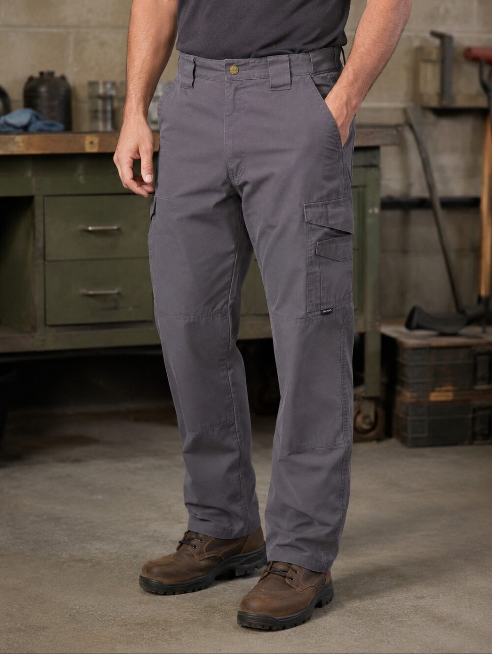 Tru-Spec Cargo Pants Mens 32x32 Gray Ripstop Tactical Utility Workwear Outdoor